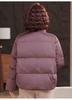 Petite Mother-in-Law Red Winter Down Jacket: Warm, Thickened Coat for Middle-Aged and Elderly Women