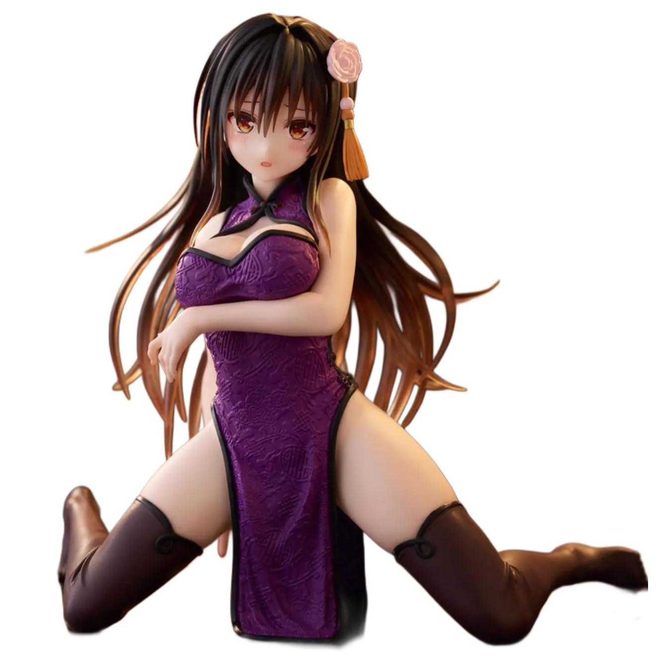 

To LOVE-Ru Darkness Настольная милая фигурка - Юи Котегава в китайском платье. Коллекционная игрушка