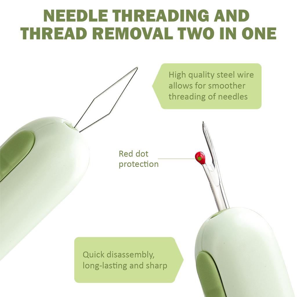 2 In 1 Needle Threaders Sewing Seam Rippers Stitching Remover And Threader Household Manual Sewing Tools Sewing Accessories