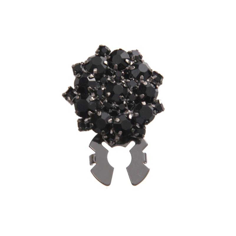 Sparkling Rhinestones Alloy Shirt Cufflinks Clip Decorative Button Covers For Shirt Jackets Dress Clothing Decoration