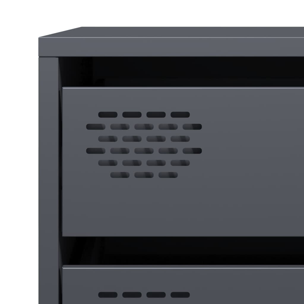 Sideboard Anthracite 68 x 39 x 58.5 cm Cold Rolled Steel