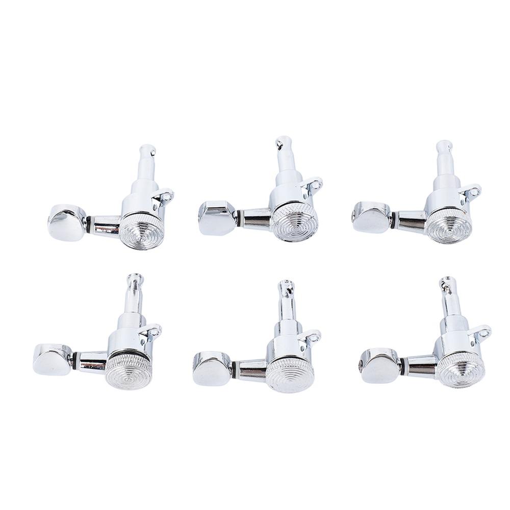 Metal Guitar Locking Tuners 6R Configuration Guitar Tuning Key Set  Electric Guitar