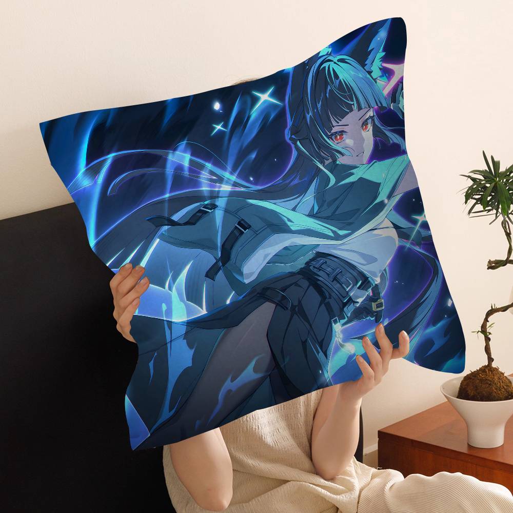 Zenless Zone Zero Hoshimi Miyabi Stitch Lucky Dragon pillow cover sofa cushion cover home room decoration children gift