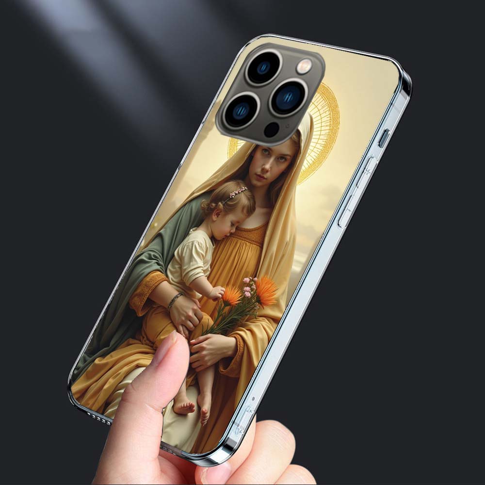 

The Virgin Mary and the Baby Phone Case For Iphone 16E 15 Pro 14 Plus 17E 16 17 Pro Max Air 11 12 13 Mini Shockproof Capa Cut iPhone 13 Mini