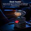 Portable Car Heater Portable Fan Tilt Guard Heater Rechargeable USB Desk Warmer