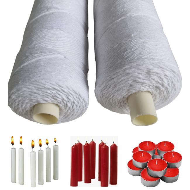Efficient Cotton Linen for Candle Packaging Bohemia Cotton Weave Candle Holder Cotton Braid Woven Candle Wick