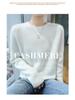 Women's Thickened Cashmere Sweater - Loose Fit, Round Neck, Long-Sleeved, Knitted Base Shirt for Autumn/Winter Fashion