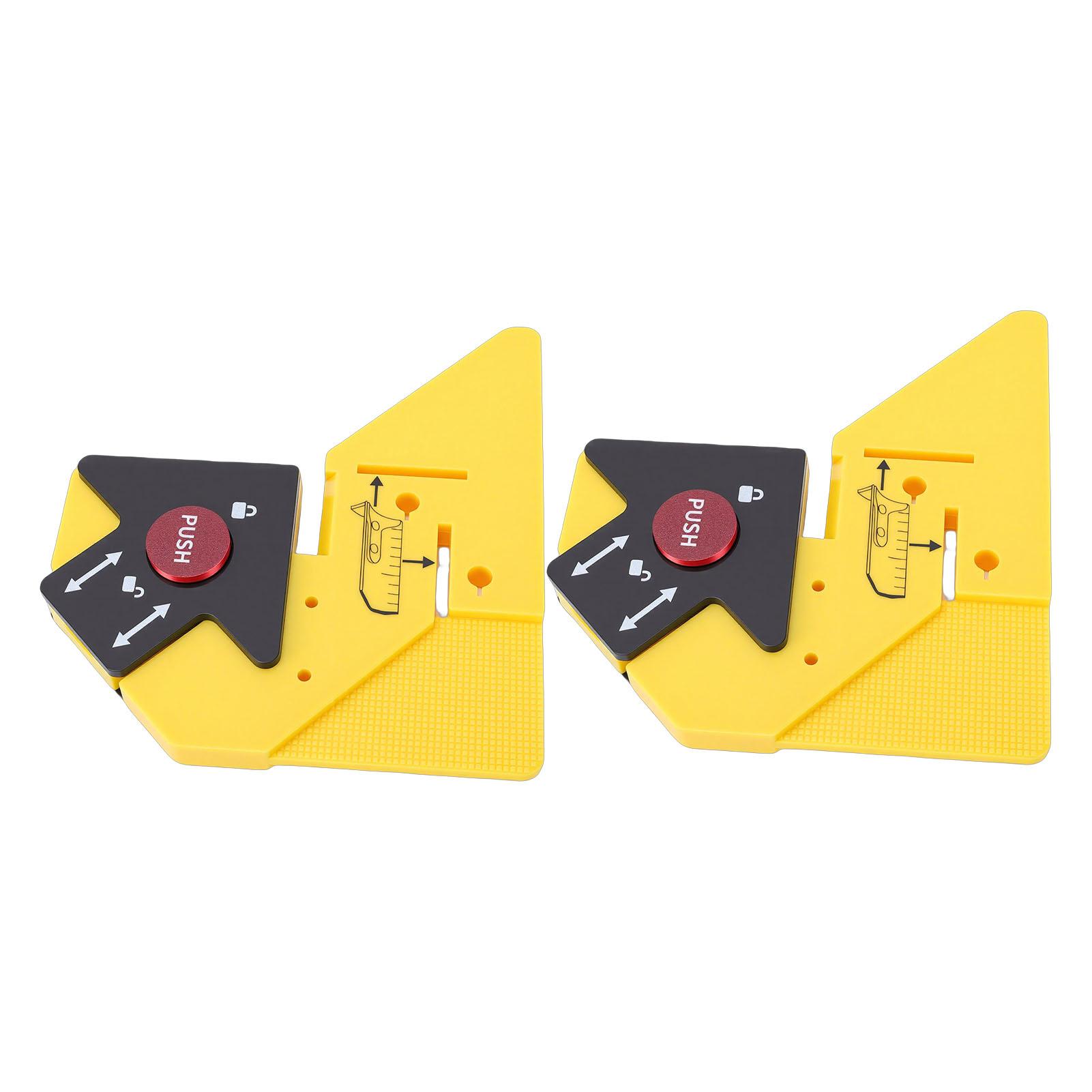

2pcs Trim Carpentry Aid Practical Portable Decorative Trim Bevel Cutting Guide Auxiliary Tool