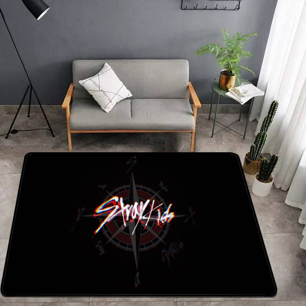 Hot KPOP S-Stray K-Kids Floor Mat INS Style Soft Bedroom Floor House Laundry Room Mat Anti-skid Household Carpets