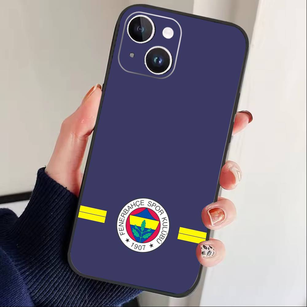 Coole O-Truthahn Fenerbahce-Muster Handyhülle Für iPhone 16,15,14,13,12,17,Pro Max,Plus Silikon Schwarze Hülle