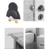 Self-Adhesive Door Handle Cushion Silent Rubber Door Knob Wall Shield Cushion Cartoon Animal Design Anti-Collision Pad For