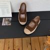 Fashion IPPEUM Chocolate Brown  Women Ballet Flats Shoes 2025 New Fashion Round Toe Mary Janes Shoe