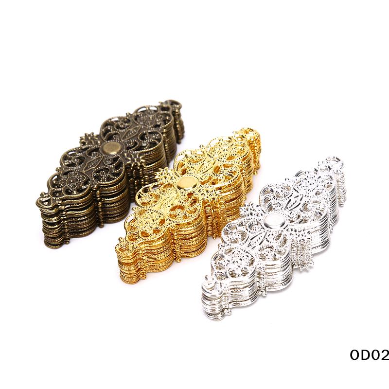20Pcs Filigree Flower Wrap Connector DIY Jewelry Embellishments Findings
