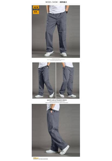 2025 Trendy Hong Kong Style Men's Loose Casual Workwear Pants