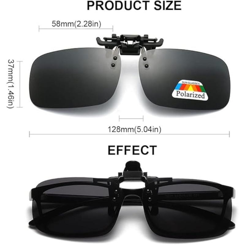 YEZIXIN Polarized Myopia Clip-on Sunglasses1Pcs Set for Driving Fishing Night Vision Sun Shading Eyewear Sun Shading Eyeglasses
