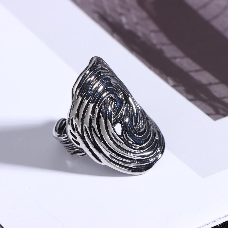 

{Summer2} Vintage Exaggerated Geometric Flower Opening Adjustable Rings For Women Men Punk Finger Jewelry Party Gifts