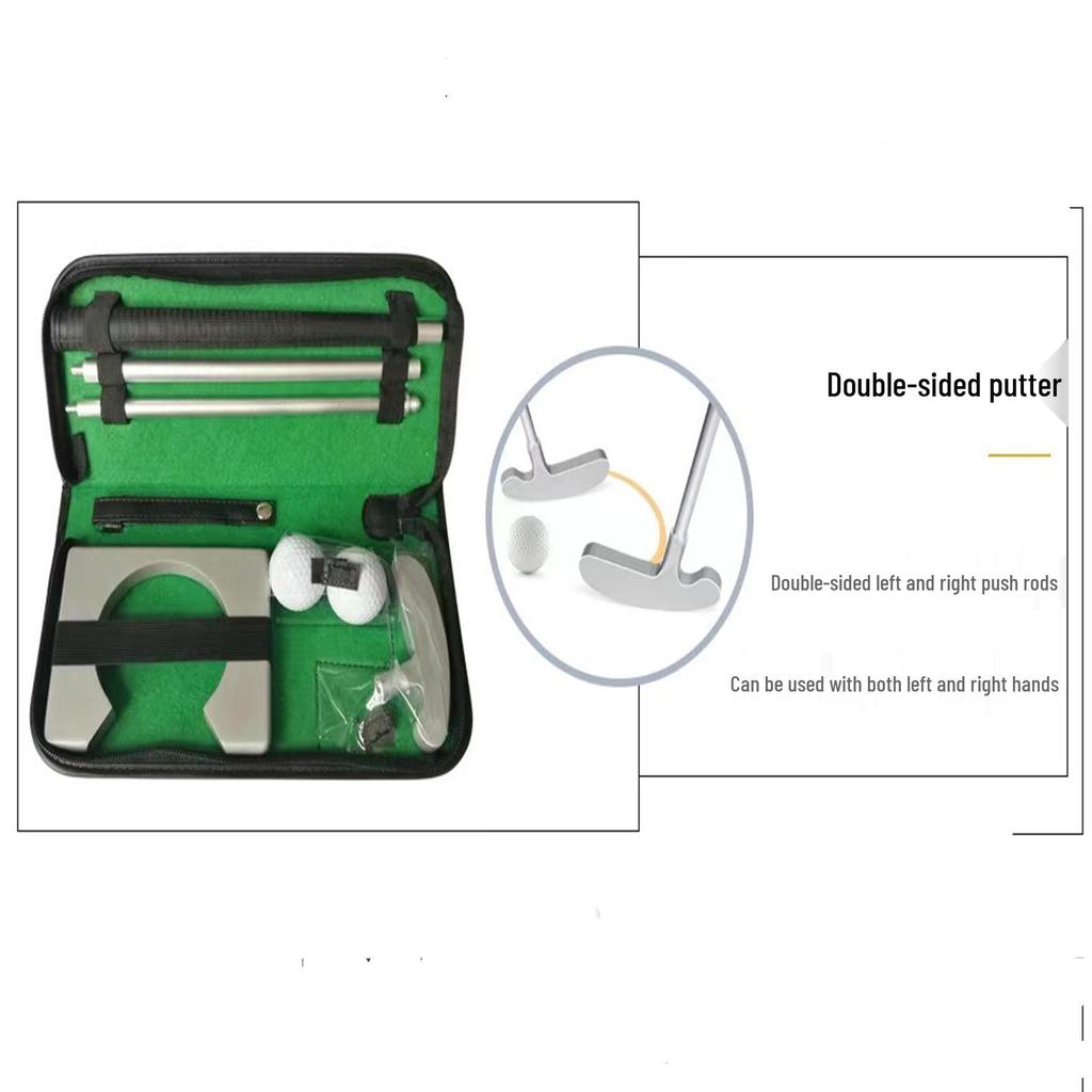 Golf Club Three-Section Double-Sided Zinc Alloy Putter for Beginners