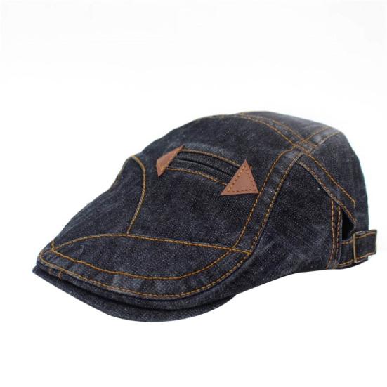 Hat Men Vintage Women Washed Jeans Sports Outdoor Beret Visor Sun Flat Neutral Hat