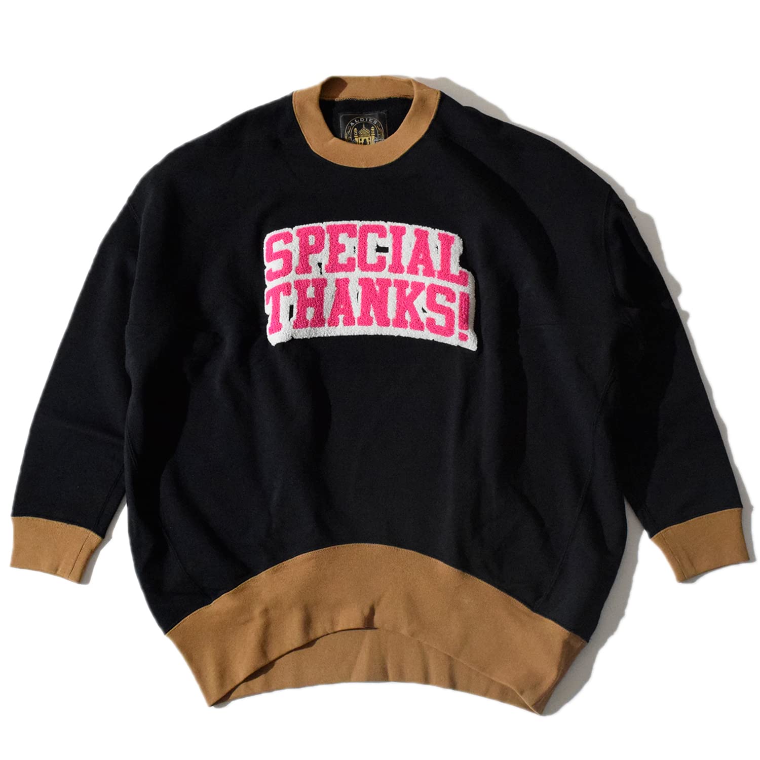 

ALDIES Special Thanks Funny Sweat, Men s, Free Size, Black, A1903721