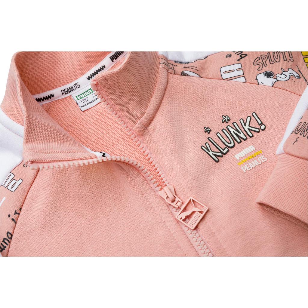 Puma Snoopy X T7 Track 2021 Apricot Blush Japan 116 Jacket, Girls' Spring/Summer Color (Size 26), (-)
