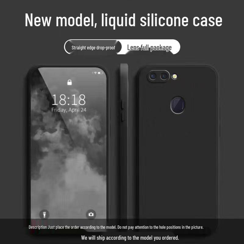 OPPO R15 Standard Edition Solid Color Liquid Full Coverage Anti-Drop Soft Phone Case