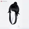 Ayano Aishi Cosplay Wig 53cm Black Ponytail Wigs For Women Costumes Anime Cosplay Wig Heat Resistant Synthetic Hair Halloween