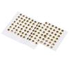 100Pcs Fishing Lure Eyes ThreeDimensional Sticky Lightweight Durable Fisheye Sticker for Making Fishing Bait(Gold )