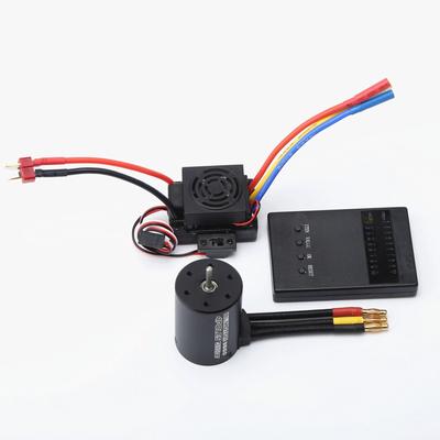 GoolRC 3650 4500KV Brushless Motor with 60A ESC & Programmer Card Combo for HSP HPI Wltoys 1:8 / 1:10 Remote Control Car and Boat Replacement