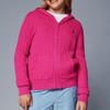 Polo Ralph Lauren Solid Cable Knit Zip-Up Hoodie Kids Sweaters Magenta 313916533-005