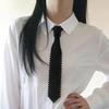 Women Necktie, Faux Pearls Wedding Guest Tie, Decorative Business Suit Tie, Outfit Accessory for Formal Events