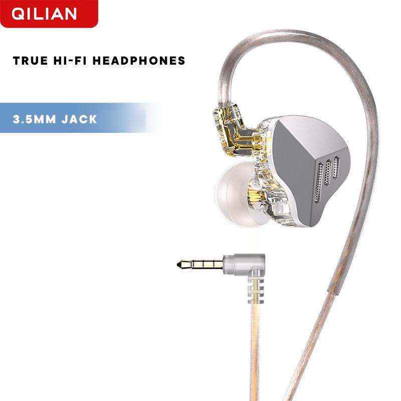 HiFi Ear Dynamic Driver Wired In-Ear Earphones Earbuds Music Headphones Useful Wired Earphones for Music Gaming