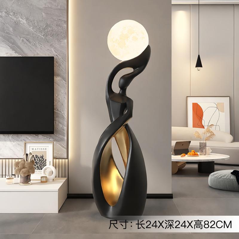 Creative Art Living Room LED Floor Lamp Next To TV Cabinet Home Decoration Sculpture Abstract Nordic Bedroom Lighting Fixtures