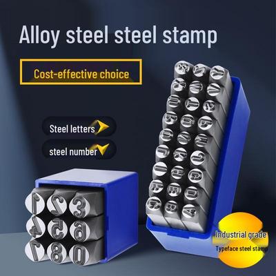 Stal Stopowa o Wysokiej Twardości Stempel z Literami i Cyframi