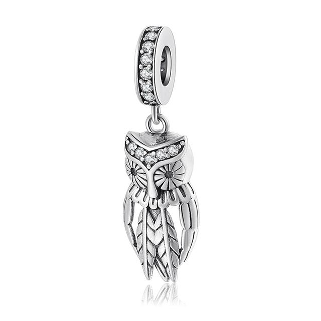 925 Sterling Silver Microphone Shape Flamingo Pink CZ Beads Fit Original Designer Charms Bracelet Bangles DIY Jewelry Making