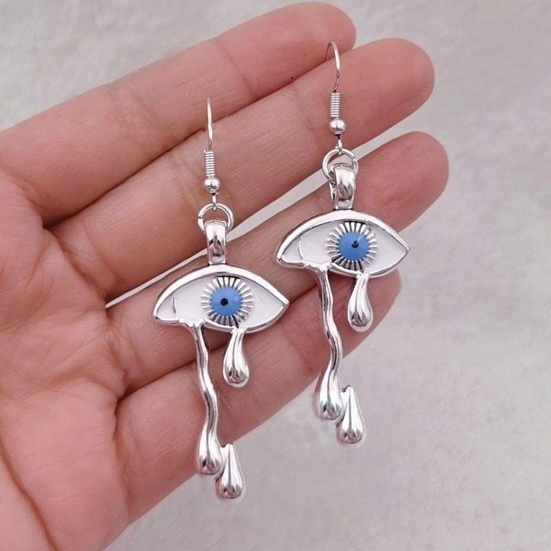 orecchini pendenti, Orecchini a bottone in argento sterling 925