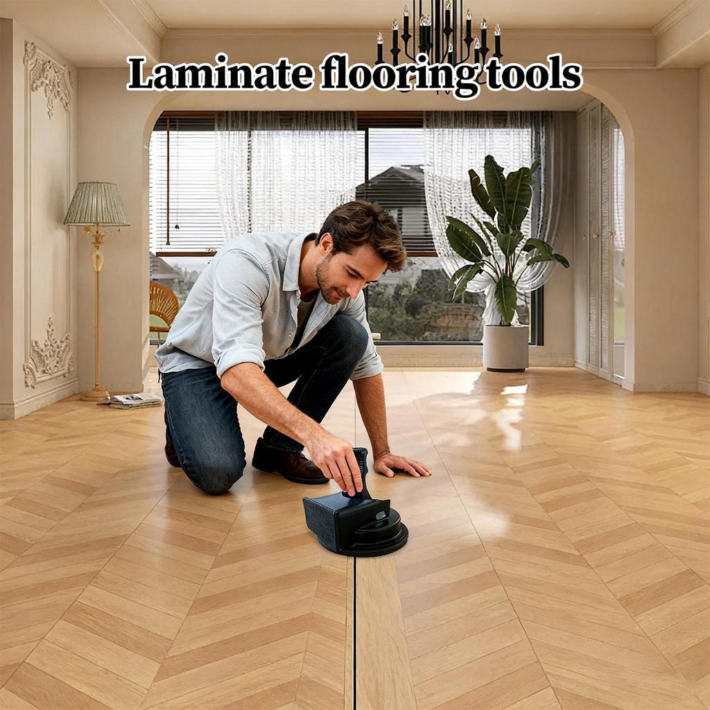 כלי יניקה לרצפת למינציה אחיזה ארגונומית מתקן כלי רצפת למינציה לתיקון סדקים פנלים עץ קשה נגרות ריצוף