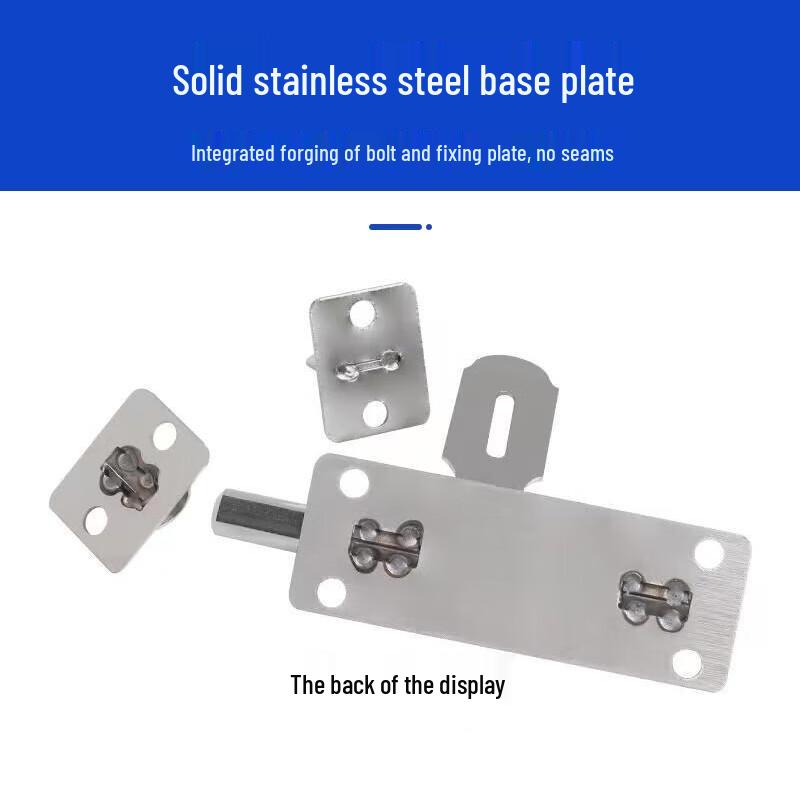 6-inch Stainless Steel Padlockable Door Latch