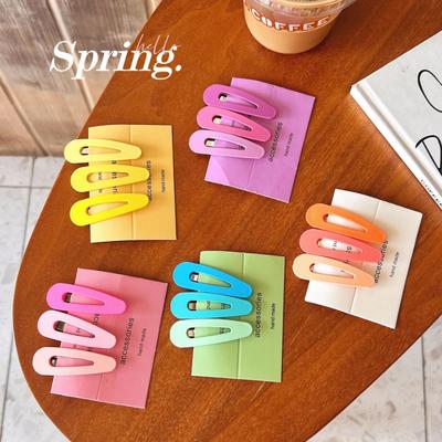 3pcs Mode Mignon Couleur Vive Pince à Cheveux BB Pinces Latérales pour Filles Femmes Enfants Cadeau Dames Fête Accessoires Cheveux