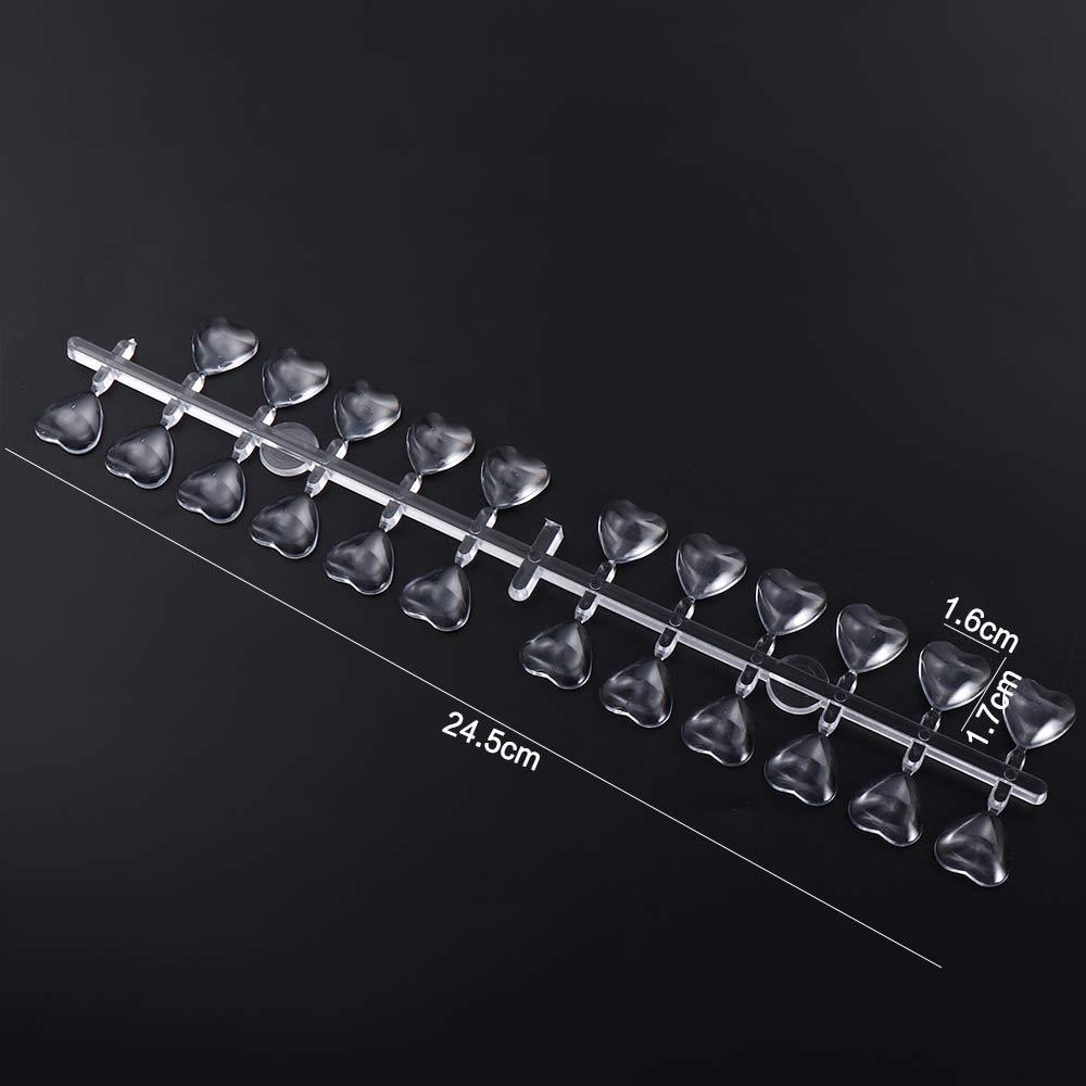 

Durable Oval Nail Polish Practice Heart Shape Acrylic Nail Tools Color Showing Shelf Clear Nail Color Card Nail Color Display