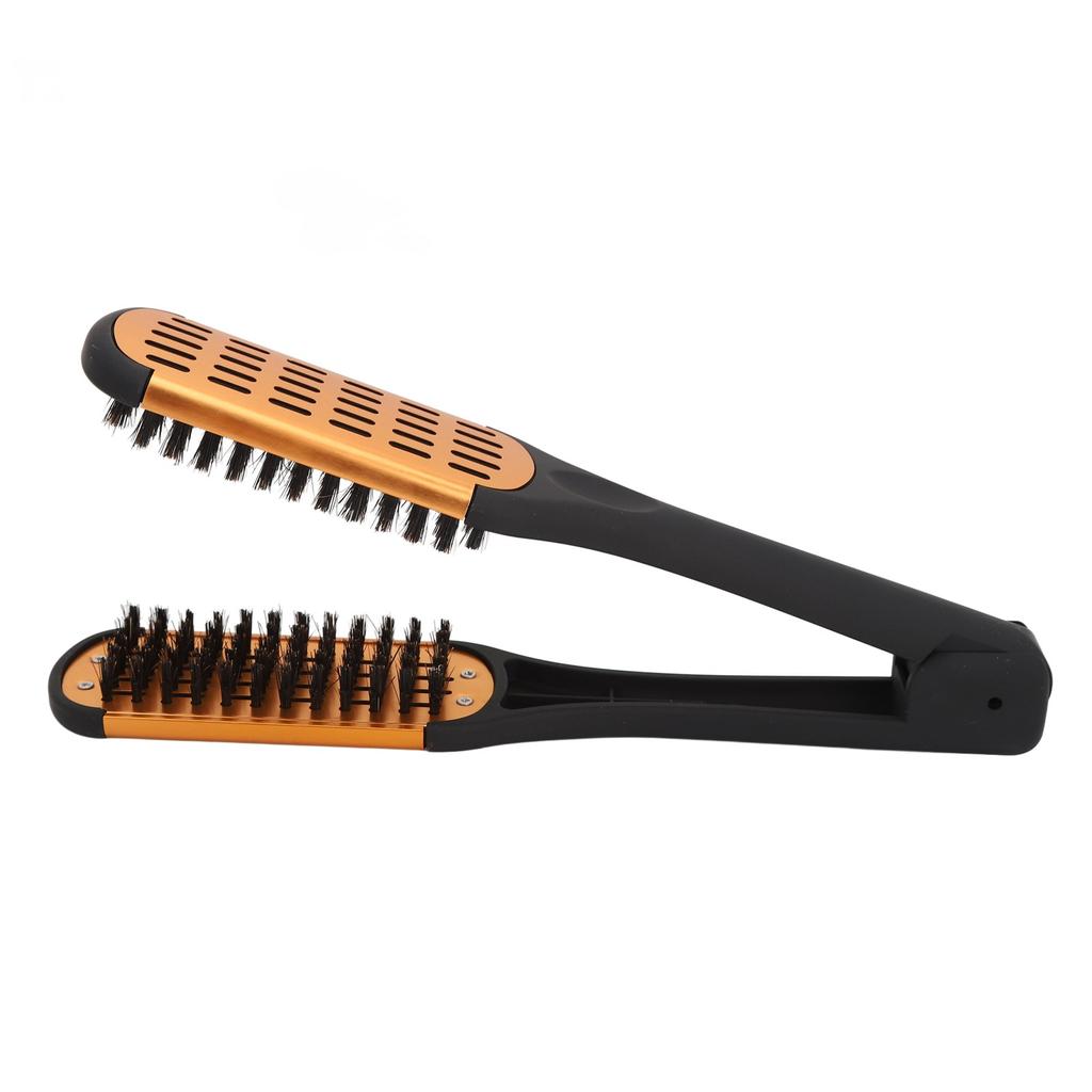 Clamp Hair Brush Spring Elasticity Softness Beard Breathability Double Sided Flat Brush