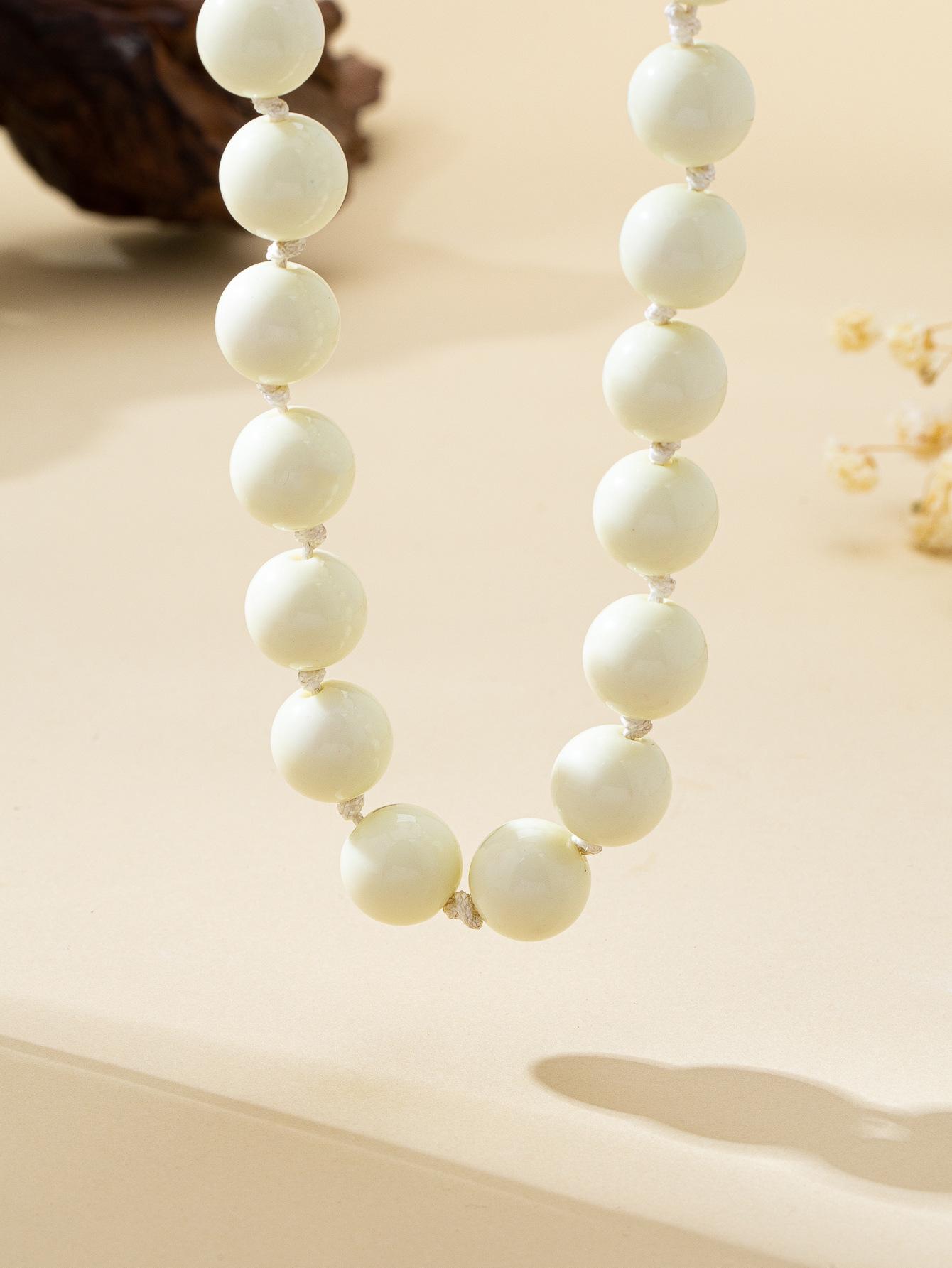 Chic Multicolor Round Acrylic Beaded Necklace