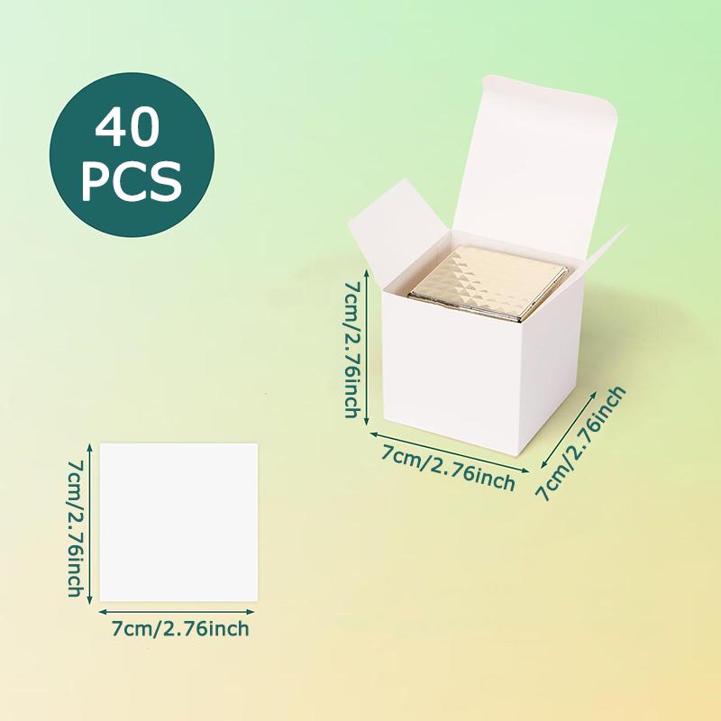 WTEMPO White Paper Small Gift Boxes Foldable DIY Party Treat Boxes Bridesmaid Proposal Boxes Universal Packaging Boxes for Storing Delicate Items