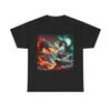 Unisex Adult T Shirt Epic Battle Dragon Knight Art