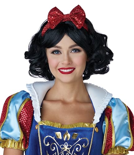California Costumes Парик для костюма Белоснежки на Хэллоуин, Взрослый, Черный, Один размер, 7024-050
