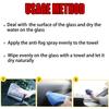 Glass Anti Fog Coating Spray Winter Car Interior Windshield Long Lasting Prevent Fogging Clear Vision Fog Repellent Mirror Clean
