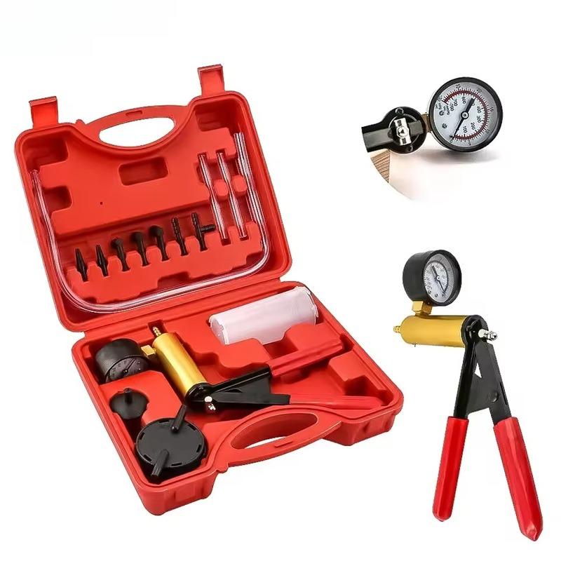 Hand Held Vacuum Pump Tester Brake Bleeder Kit Brake Clutch Fluid Bleeding Tool Set with Adapters for Motorcycle Automotive tool