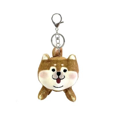 Puff Mochi Mascot Keychain Red BR [Kusuguru Japan] Shibajiri-kun