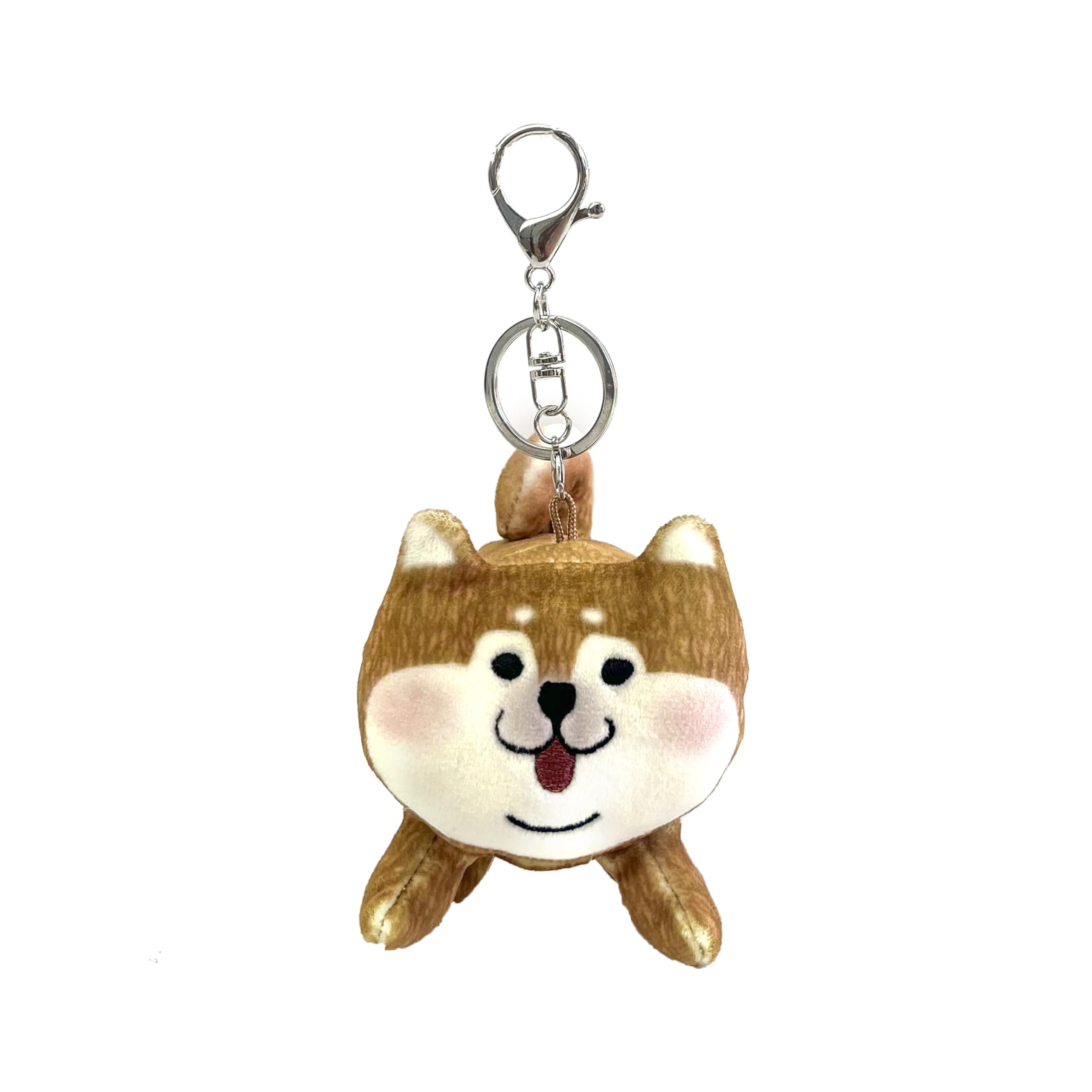 

Puff Mochi Mascot Keychain Red BR [Kusuguru Japan] Shibajiri-kun