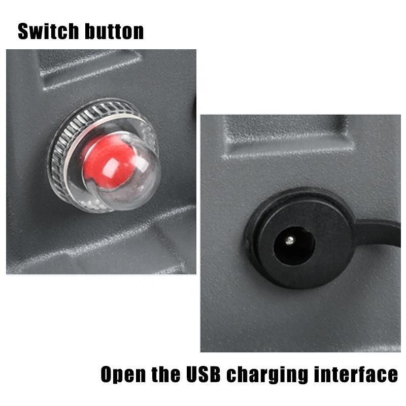 Foldable IP65 Outdoor Emergency Lighting Portable Rechargeable 100W Solar Led Flood