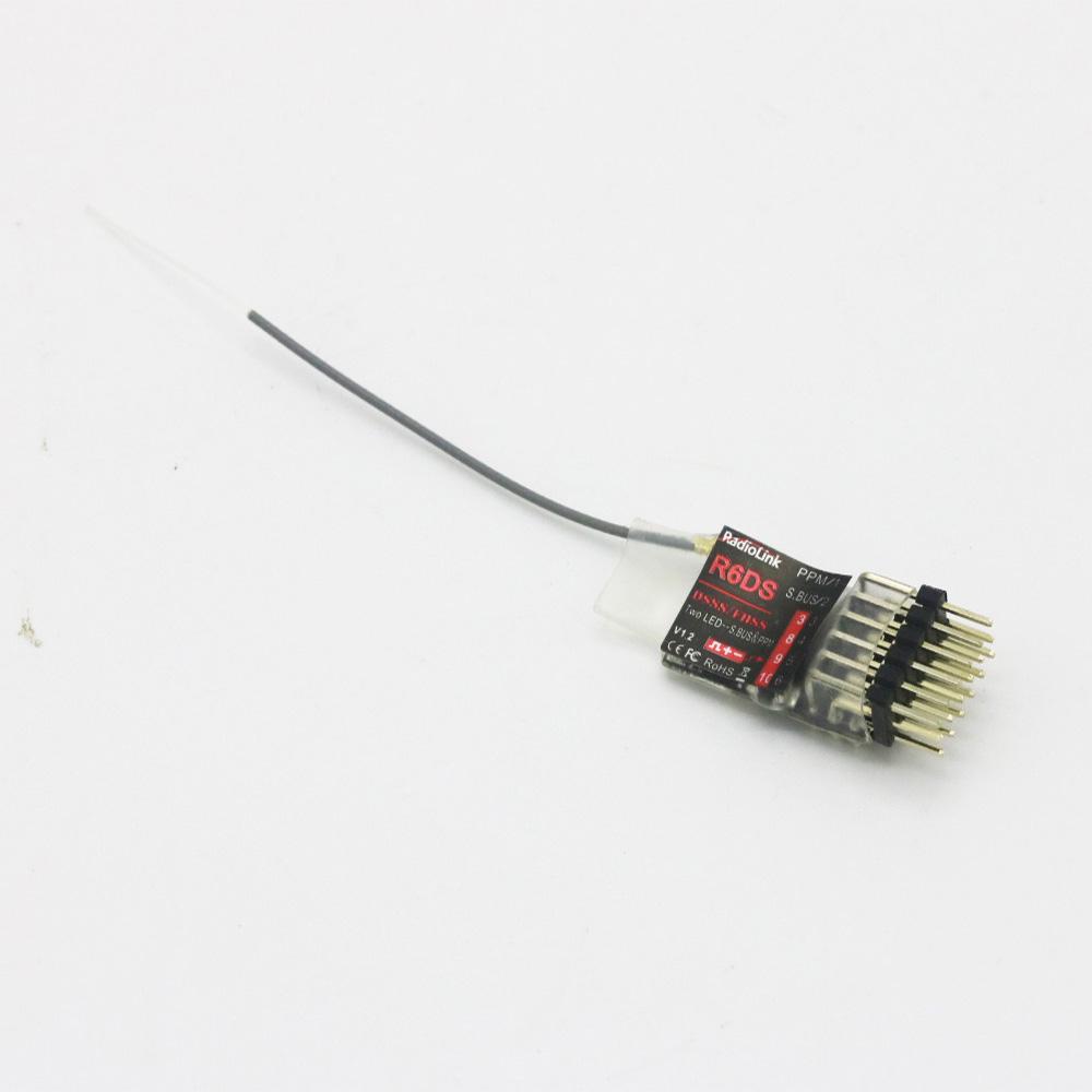 5pcs/lot  RadioLink R6DS 2.4G 6CH Receiver For AT9 AT10 Transmitter Support PPM SBUS